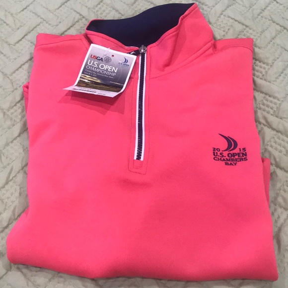 F&G Tech Jackets & Blazers - Quarter Zip Nantucket Pink Pullover